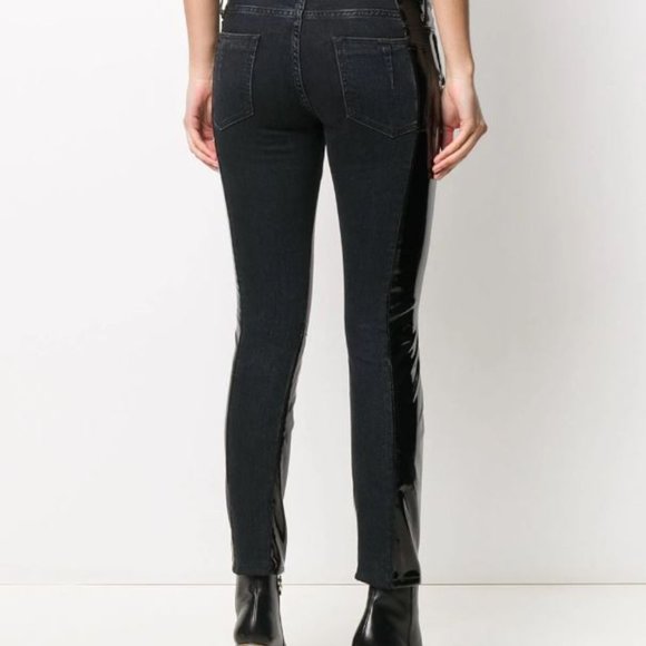 UNRAVEL PROJECT two-tone slim-fit trousers size 27 - Picture 5 of 5